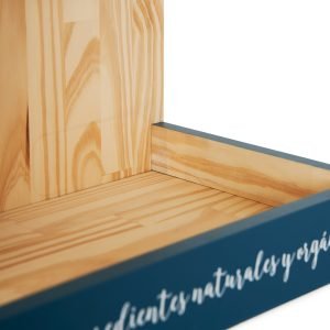 Expositor de madera para cosmética natural - Artesanías Oviedo